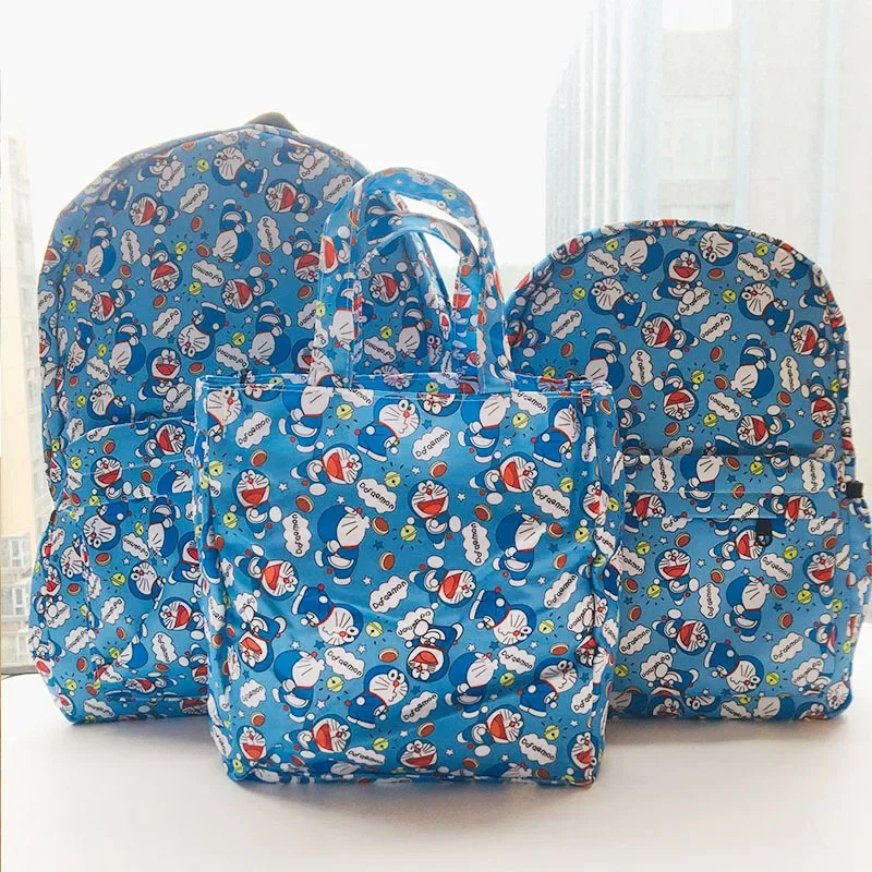Doraemon children cartoon schoolbag boy girl cute new pattern backpack student school bag lunch box bag 6