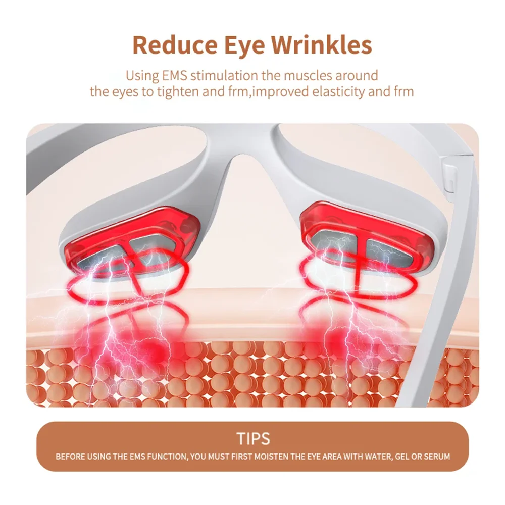 3D Eye Massager Anti-Aging Eye Massage Instrument Eyes Fatigue Relief Relaxation Relieve Dark Circles EMS Eye Lift Care Massage