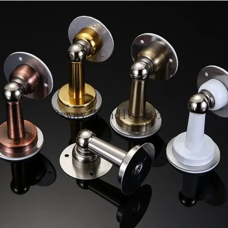 Stainless Steel Door Stopper Sticker Catch Floor Stop for Door Wind-Proof Wall Mounted Floor Mounted Holder anti-collision