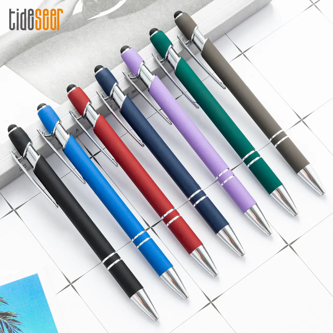 

Шариковая ручка, металлический стилус для сенсорного экрана, 500 шт.