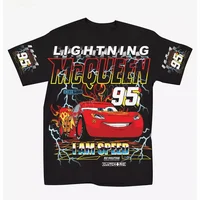 Adults Summer Cars T Shirt For Kids Cotton Men Tee Lightning McQueen T-shirt Oversized Costume Short Sleeve Top Boys Women Girls 1