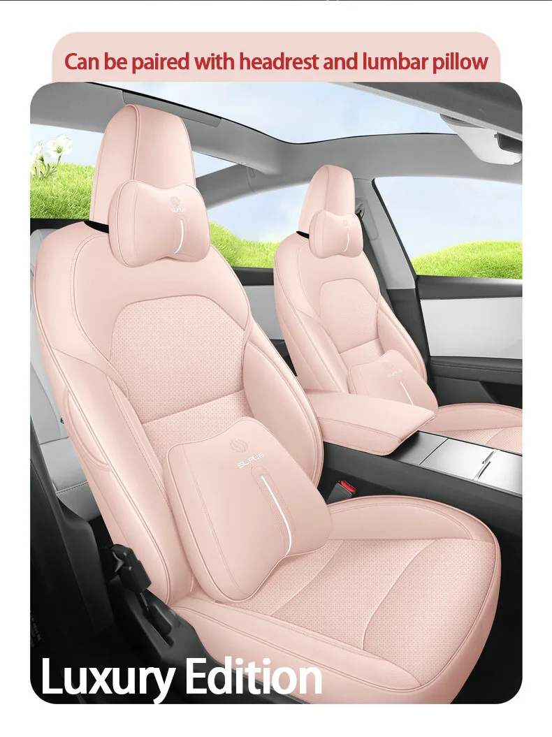Full Set Seat Covers For Tesla Model Y Juniper 2025 Leather Breathable comfortab