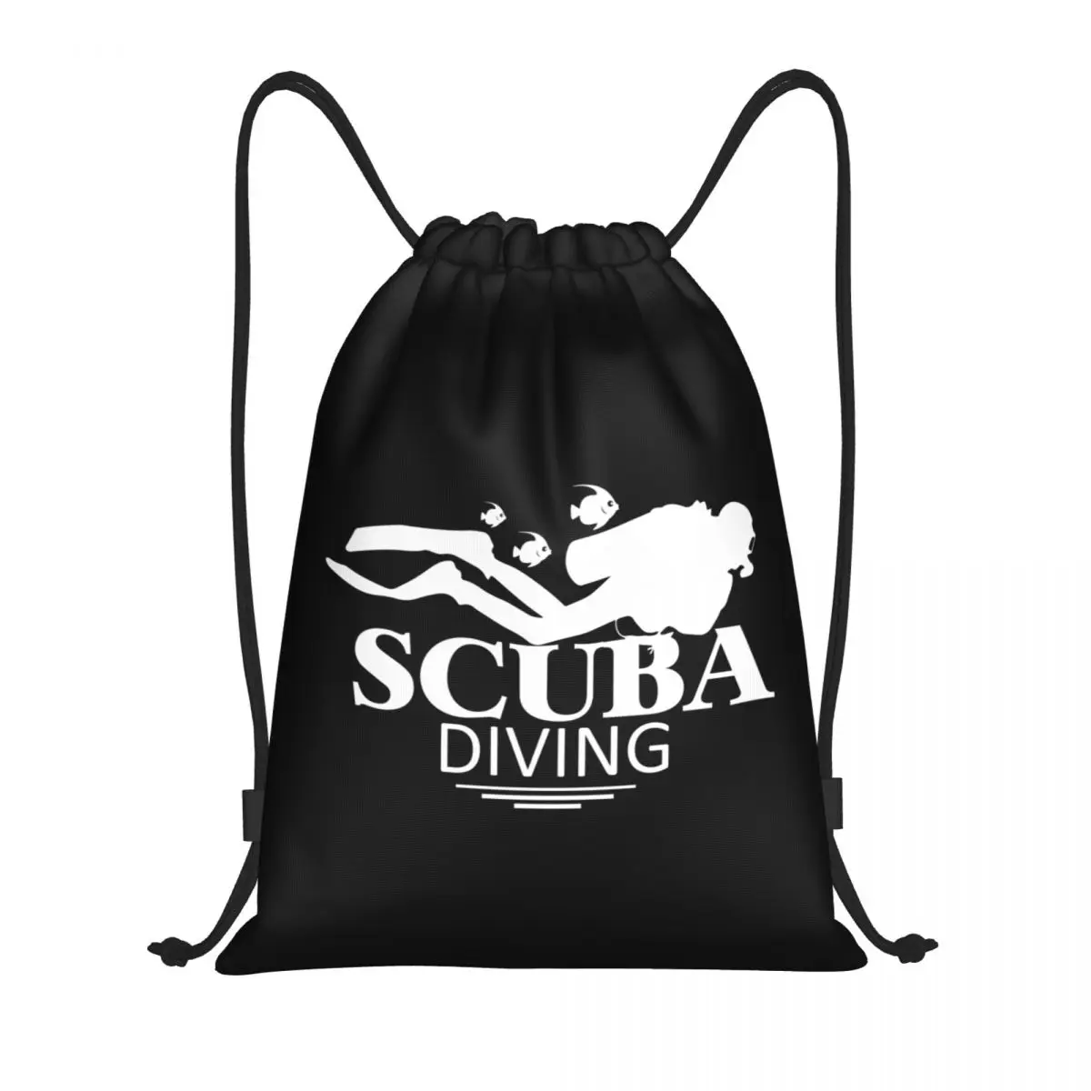 

Custom Funny Scuba Diving Drawstring Backpack Bags Men Women Lightweight Dive Gym Sports Sackpack Sacks for Shopping