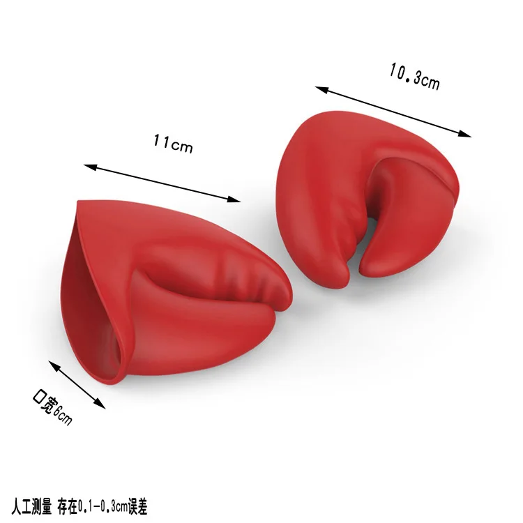 Lobster Claw Heat Insulation Gloves Kitchen High Temperature Resistant Thick Heat Insulation Silicone Anti Hot Hand Clip