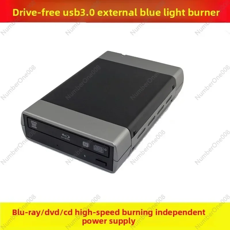 블루레이 버너 외장형 모바일 USB2.0 프리 드라이브 16X 고속 BD, DVD, CD 레코딩 광학 드라이브