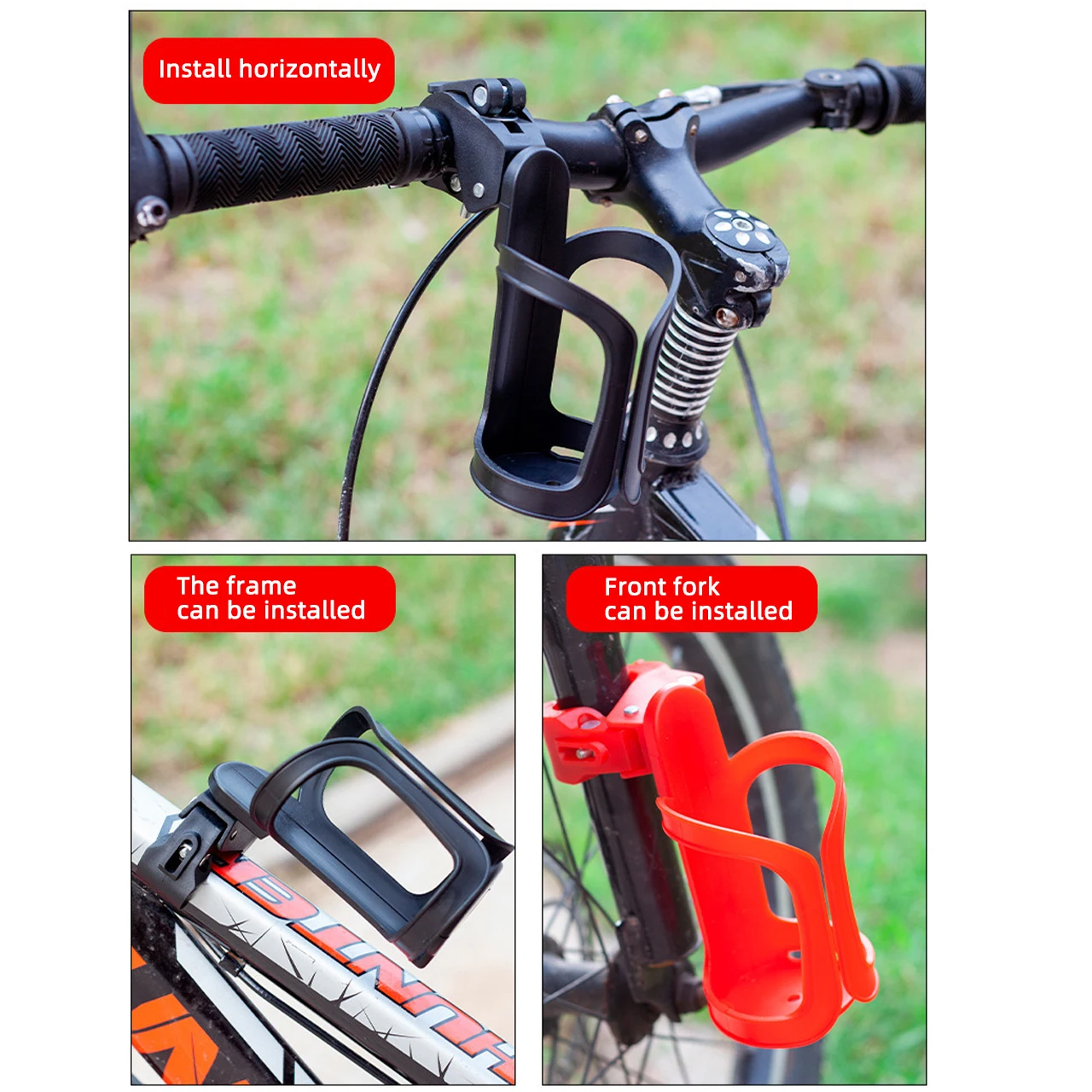 Portable Bicycle Water Bottle Holder Baby Stroller Milk Bottle Storage Rack Cup Coffee Drink Organizer Shelf