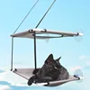 New Pet Cat Hammock Suction Cup Cat Climbing Frame Glass Window Sill Tile Double Layer Sandwich Mesh Cat Nest Bed 3