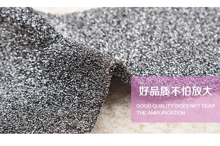 Description Picture 3 of itemWomen's Glitter Tube Gold and Silver Silk Material Socks Christmas Solid color Shiny High elastic Fashionable Summer Sock