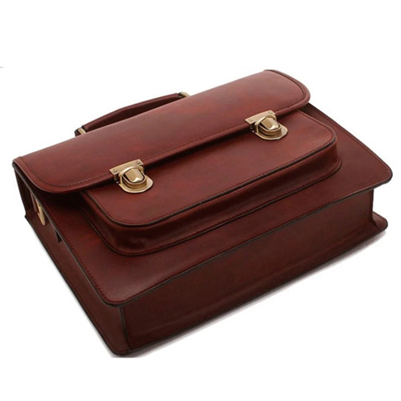 DIY Leather Handmade Fashion Briefcase Handbag Pattern Kraft Paper Stencil Sewing Templat 38*27cm