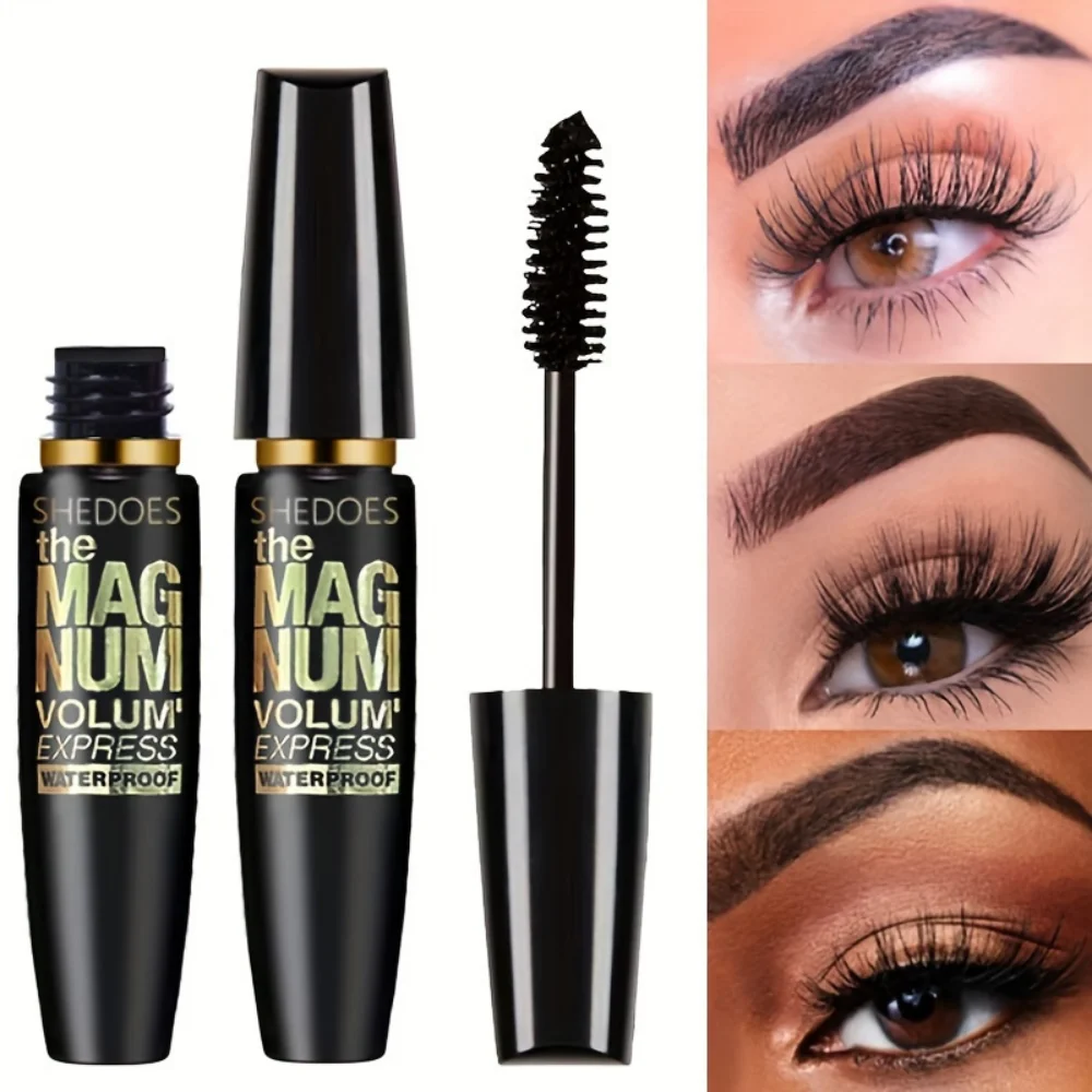 Mascara noir 5D imperméable, Extension de cils, en Fiber de soie épaisse, maquillage féminin, outils cosmétiques pour les yeux, cadeaux 2