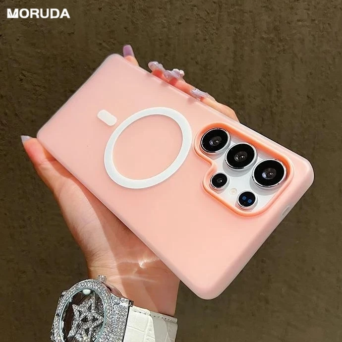 Luxury Candy Color Matte Phone Case with MagSafe Compatibility