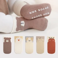 Winter Terry Toddler Anti-slip Baby High Long Socks 2023 New Newborn Baby Socks Cute Sleeping Floor Stockings New Year Costume 3