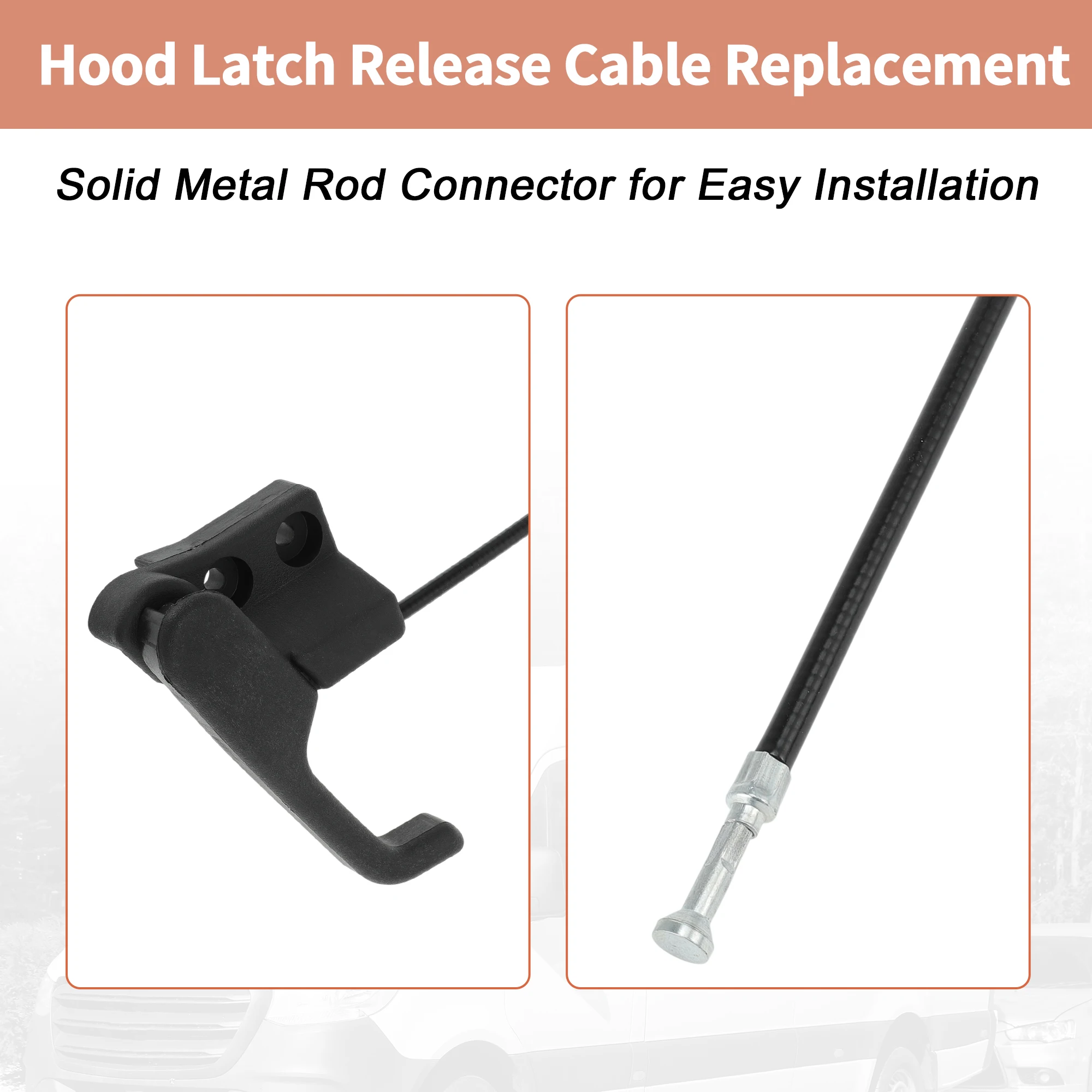 UXCELL No.9017500359 메르세데스 스프린터 901-905 1995-2006 보닛 후드 릴리스 케이블용