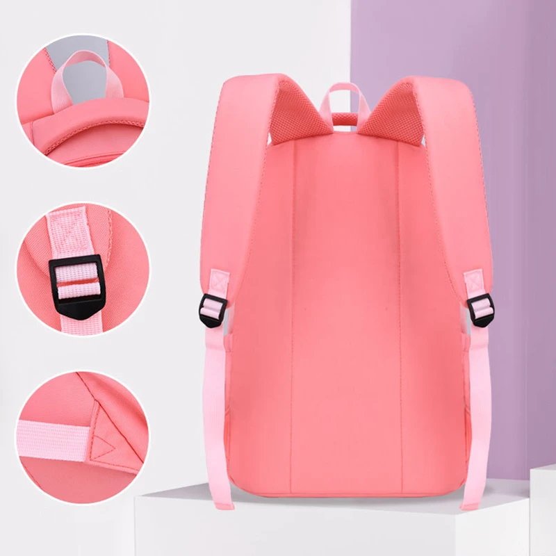 OYIXINGER 2024 High Quality Student Backpack Unisex Nylon Light Schoolbag Children's Large Capacity Satchel Boys Girls Bookbags