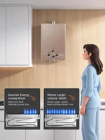 Chauffe-eau domestique à évacuation forcée, à gaz naturel ou GPL, pour intérieur, à pression d'eau basse équilibrée 1