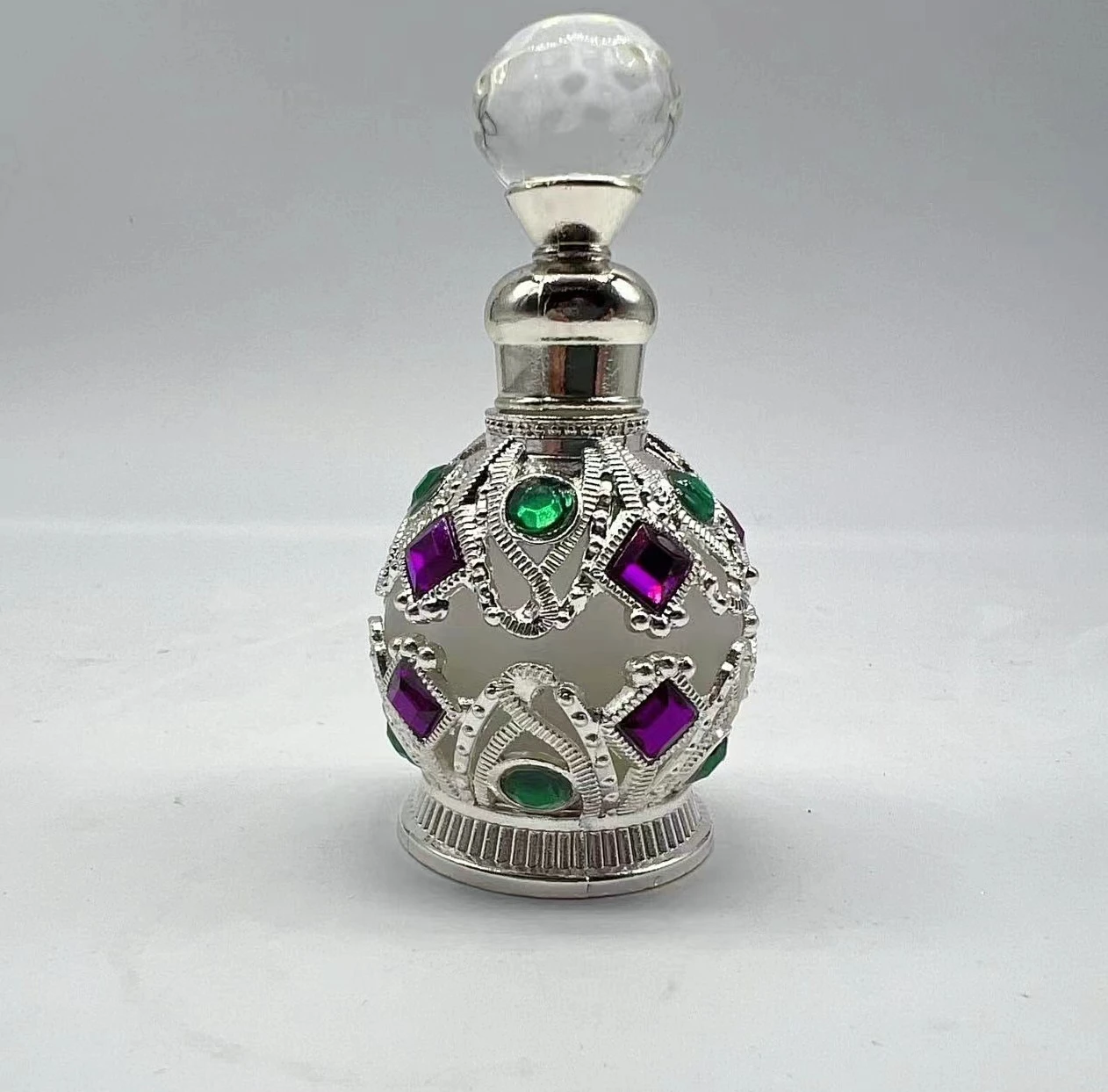 15ml Refillable Mini Essential Oil Roller Bottles – Portable Electroplated Carved Glass... - SKU CBGS1146 - UGI Packaging