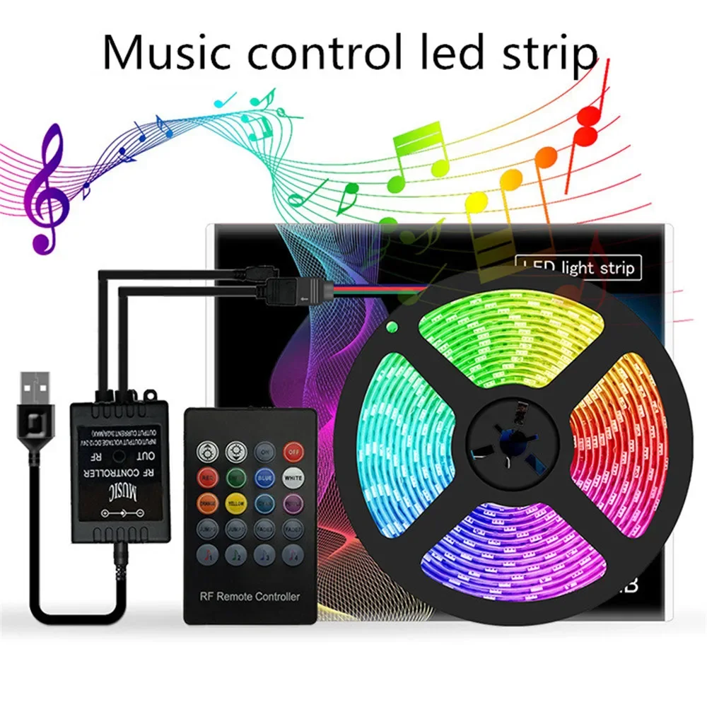 

Светодиодная лента RGB для подсветки телевизора, 5 В