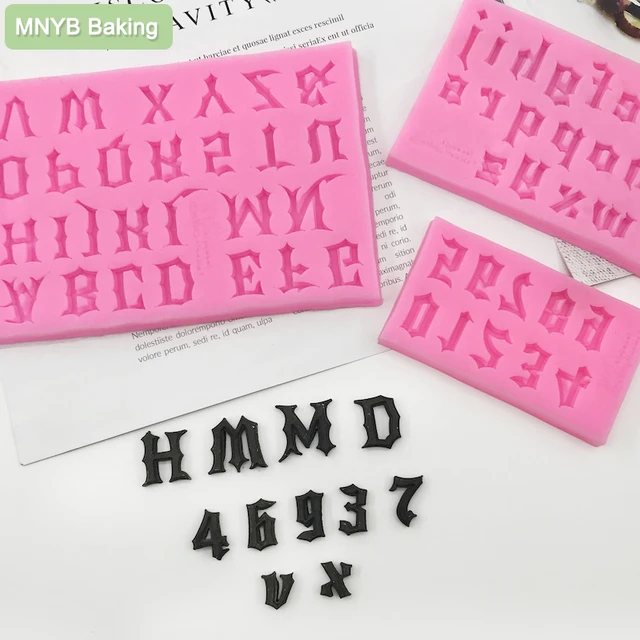 Silicone Molds Fondant Letters Numbers  Silicone Molds Letter Chocolate -  Silicone - Aliexpress