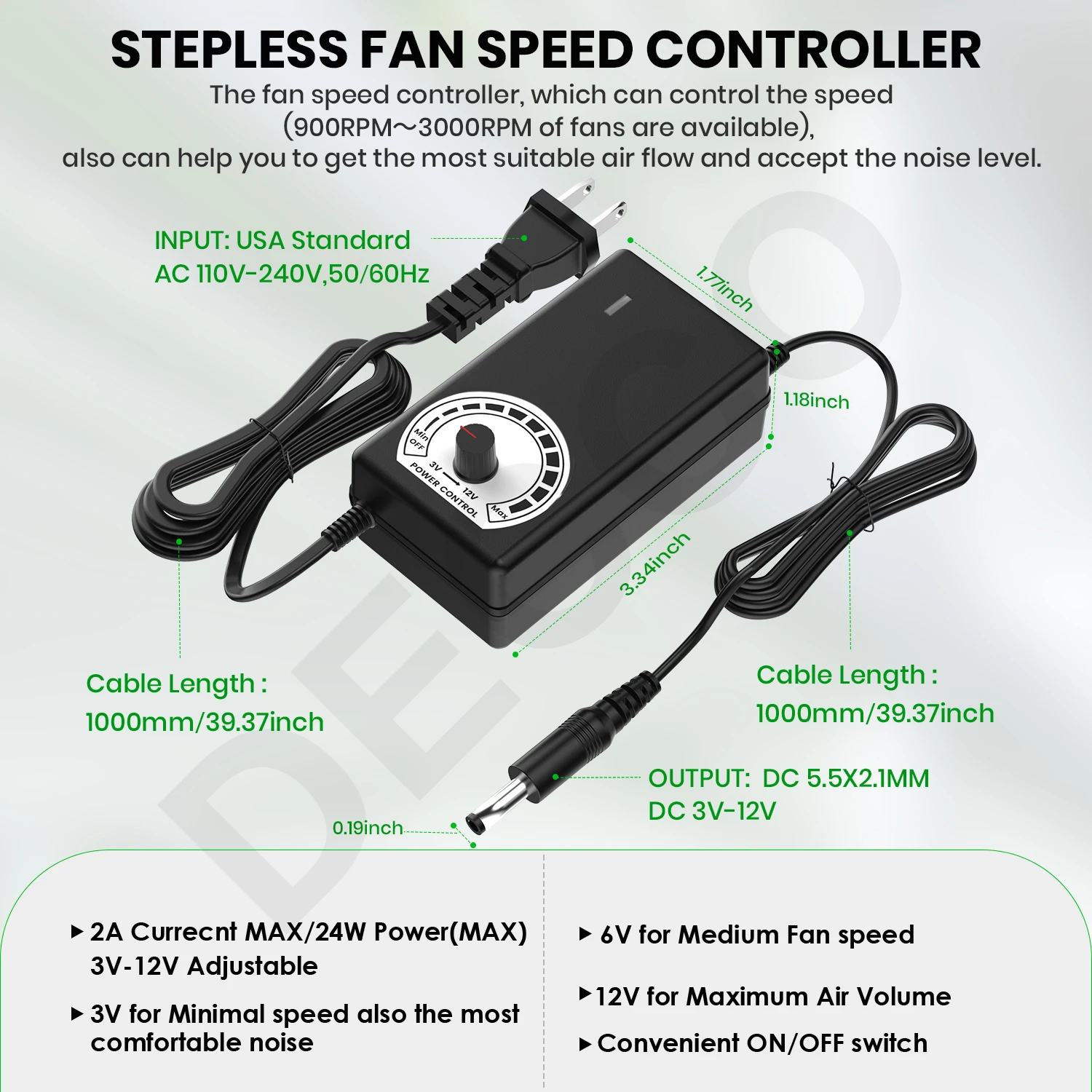 120mm 3000RPM 선풍기 냉각 컨트롤러 12cm 12V 220V Btc 기계 섀시 워크스테이션 캐비닛 라디에이터 서버 선풍기