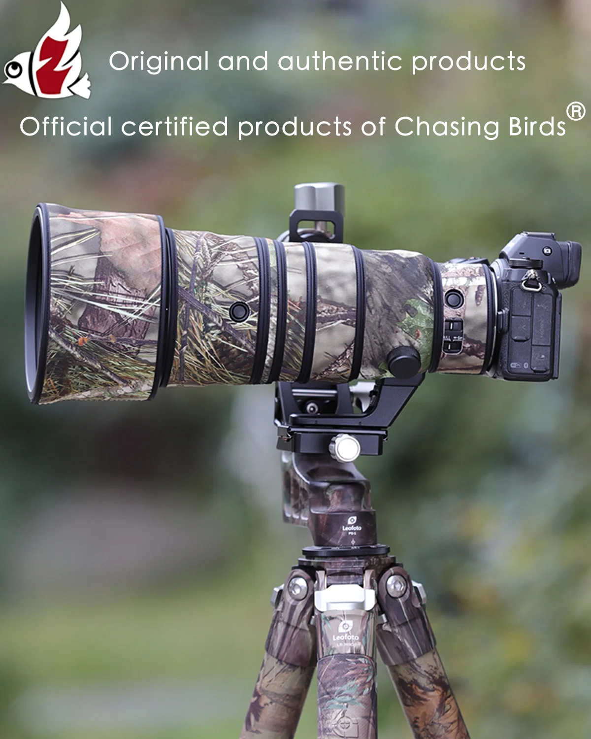 Chasing Birds Camouflage Lens Coat Per Nikon Z 400Mm F/4.5 Vr S Copertura Protettiva Per Lenti Impermeabile E Antipioggia Copriobiettivo Nikon