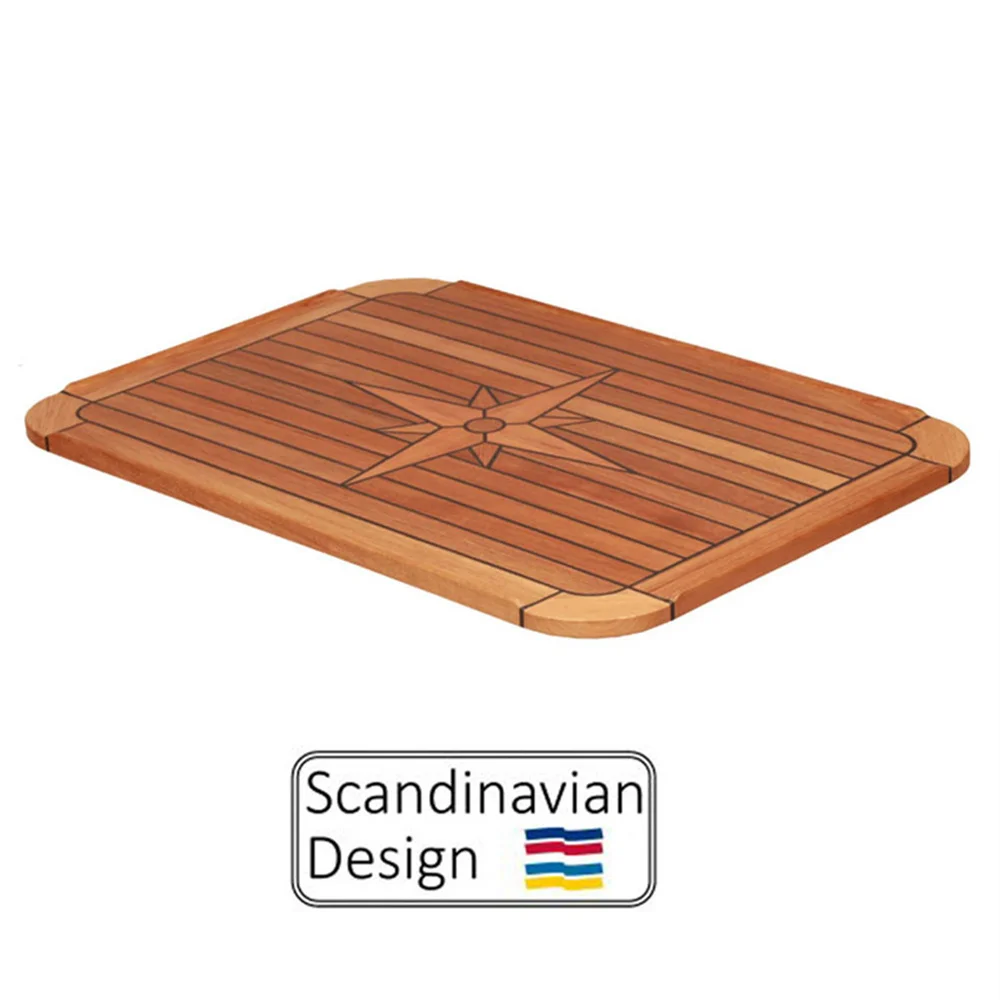 Knipperen Grappig repetitie Boot Rechthoekige Teak Tafel Top Ster Inlay Ronde Hoek 6 Maten Marine Jacht  Rv _ - AliExpress Mobile