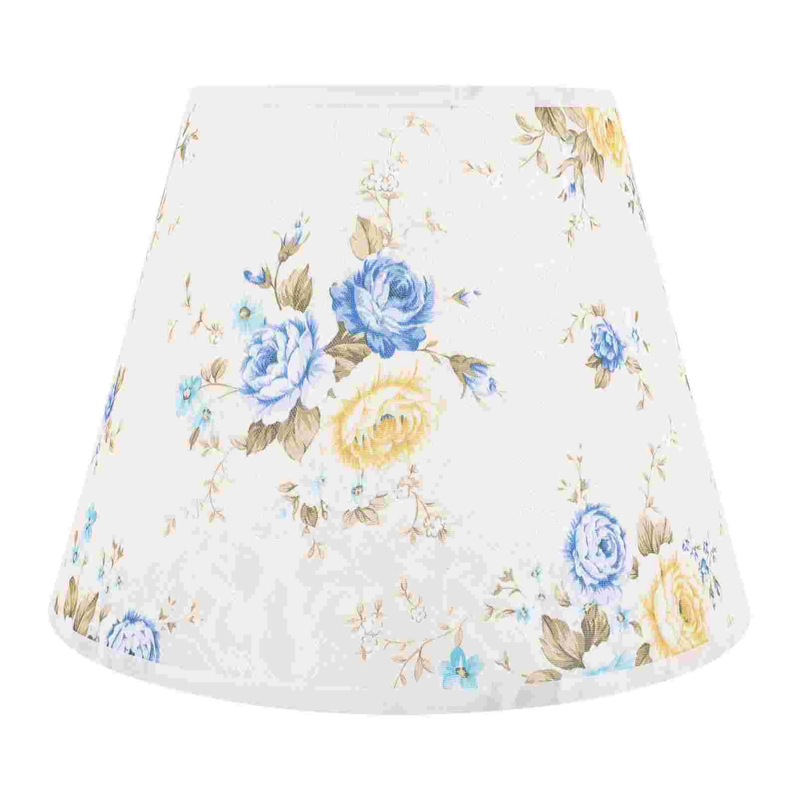 

Lampshade Cloth Fabric for Table The Flowers Dust Prevention Printed Metal Floral Dust-proof