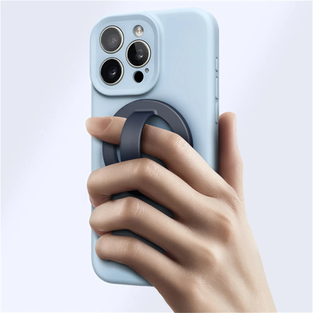 Magnetic Silicone Ring Holder for Phones - Universal Ring-Shaped Grip Accessory