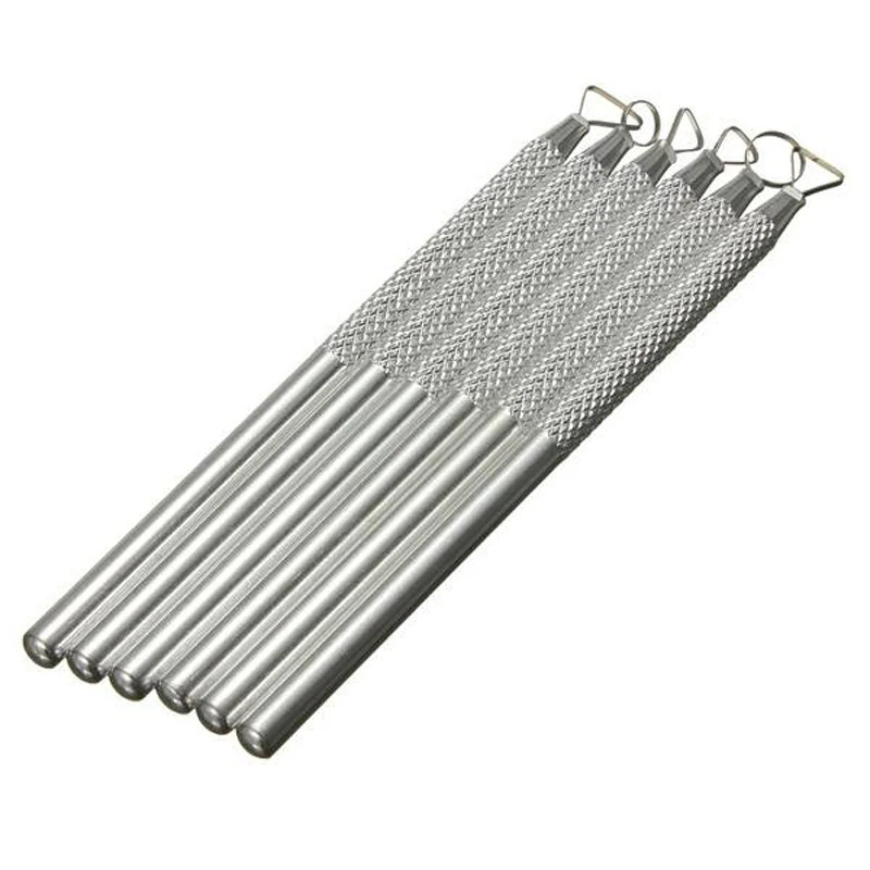 [Y]6개 폴리머 클레이 도구 세트 도자기 세라믹 리본 조각 도구 세트 공예 미술