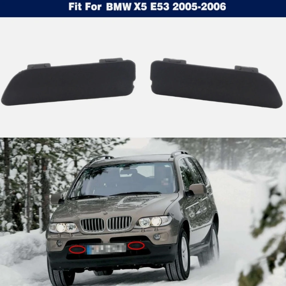 FRONT BUMPER TRAILER COVER 51117116671 51117116672 For BMW X5 E53 2004-2006