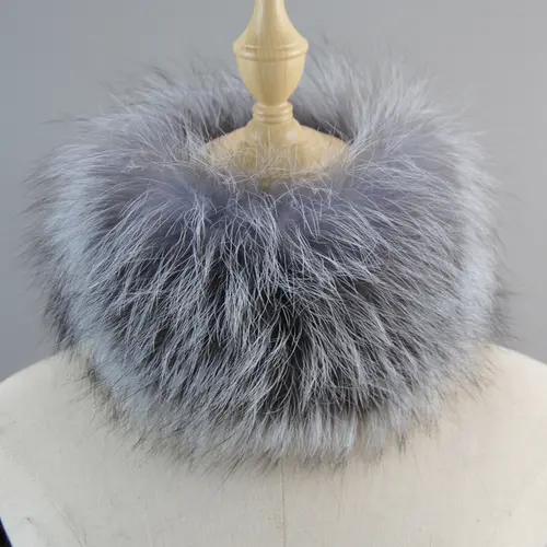 2026 Hot Sale Women Real Fox Fur Scarf Fur Headbands Good Elastic Winter Luxury Neck Warmer Natural Fur Mufflers Ring Scarves - Image 20