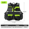 Workwear Allround Work Tool Vest Reflective Safety Vest with Multi-pockets and Zipper Heavy Duty Tool Vest for Electricians 6