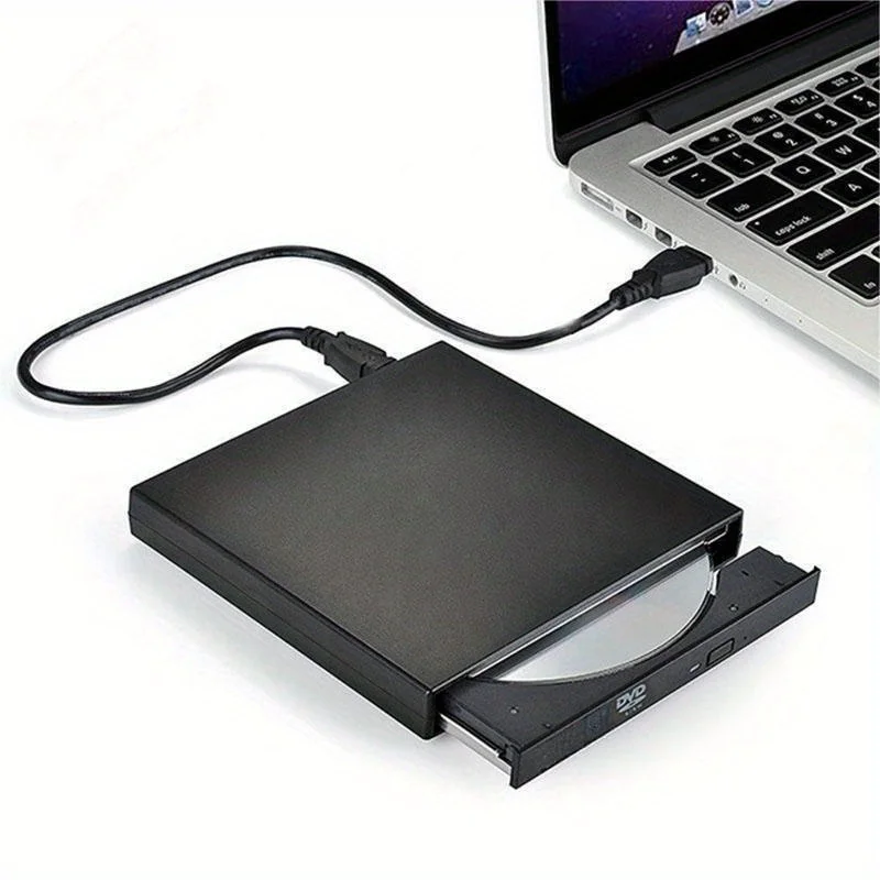 Unità Cd Dvd Esterna, Lettore Masterizzatore Usb 2.0 Sottile Portatile Esterno Cd-Rw Drive Dvd-Rw