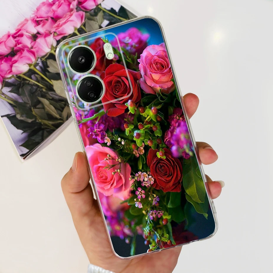 Fashionable Painted Soft TPU Phone Case with Bumper