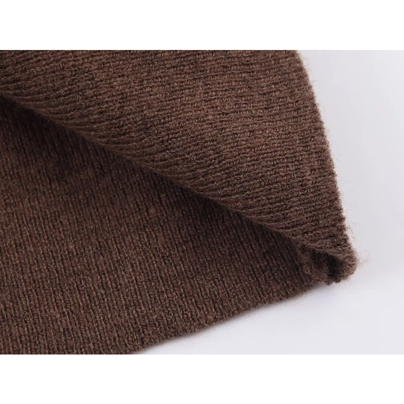 Women's Elegant Knitted Sweater Women Short Sleeve Striped Pullover 2025 Autumn New Fashion Casual Loose O-Neck Knitwear Tops