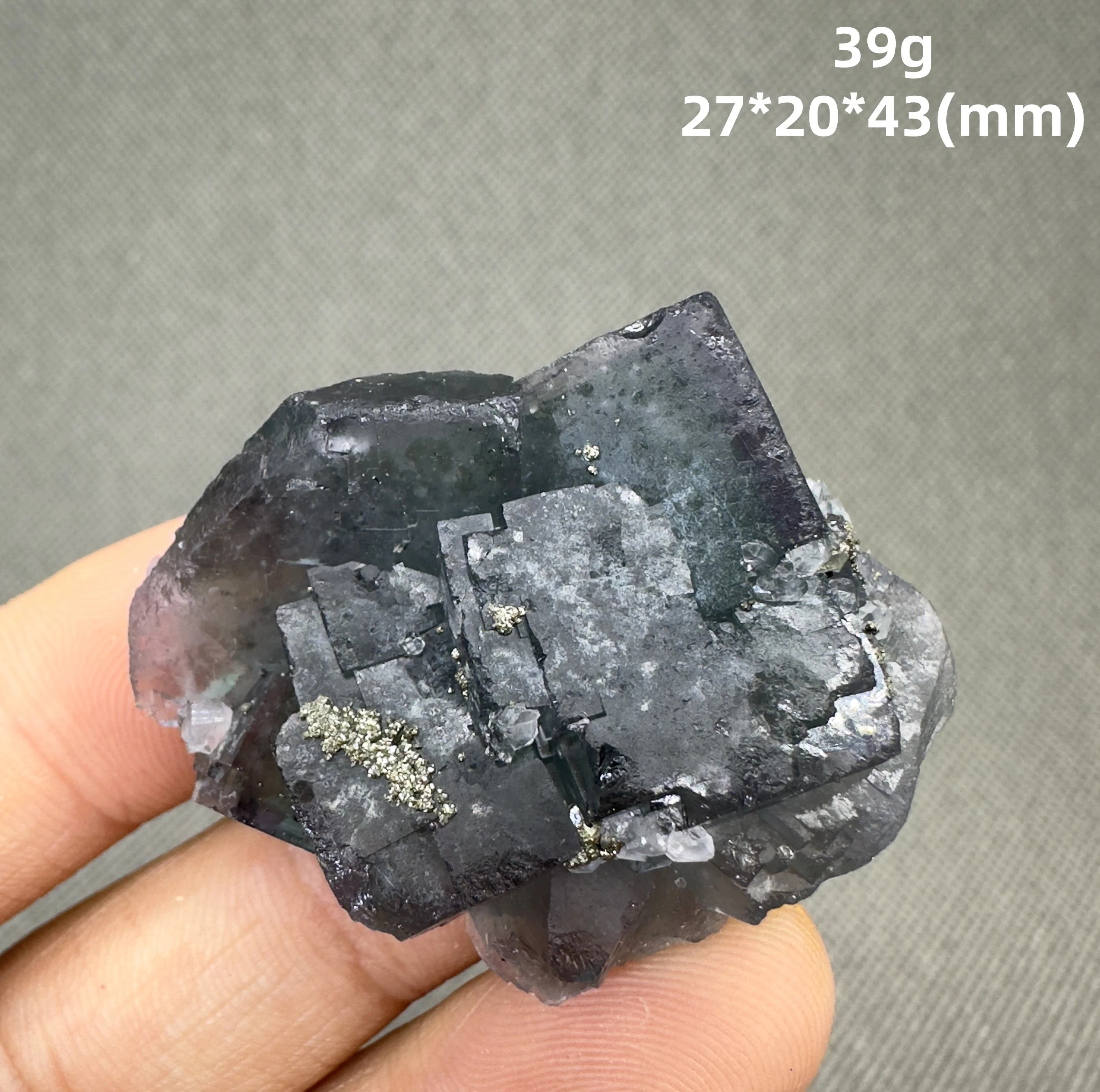 Natural Nigeria fluorite mineral specimen + healing quartz crystals and stones rock gemstone 2