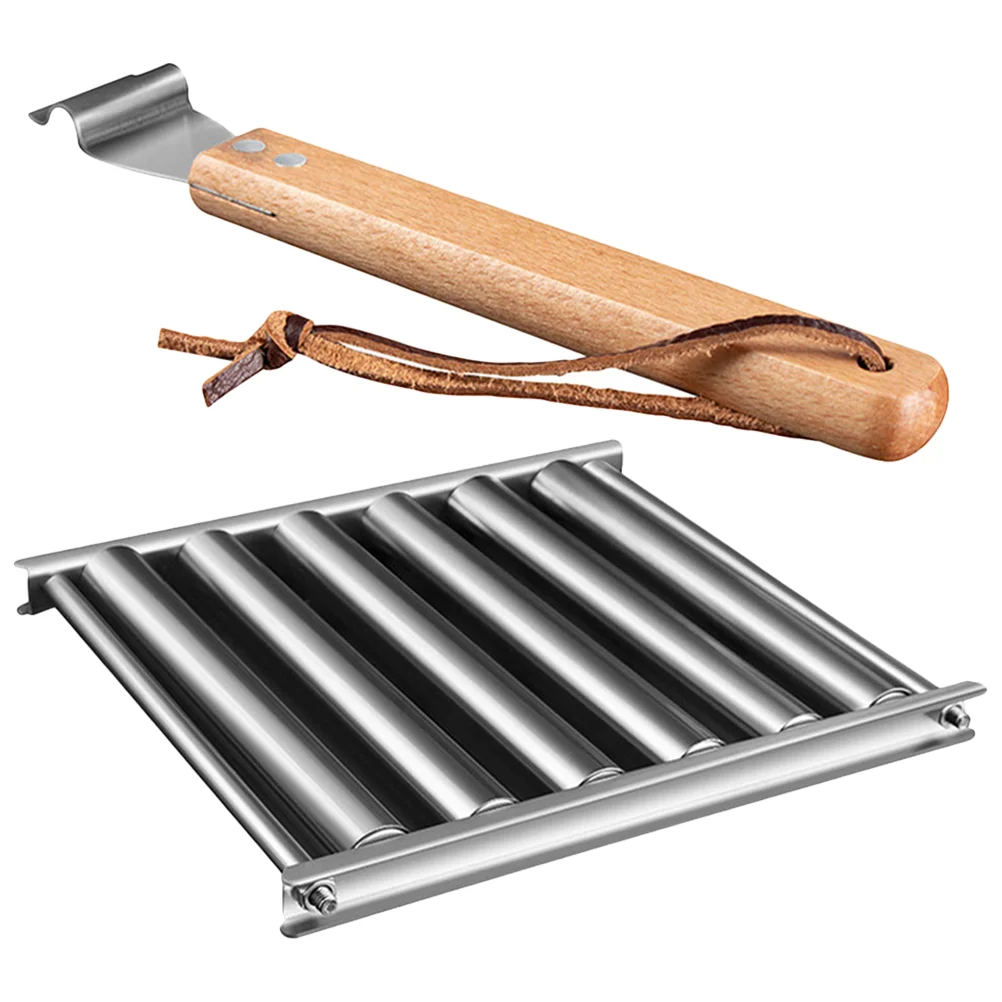 

Sausage Hot Dog Grill Roller for Camping Detachable Picnic Grilling Stand Rolling Rack