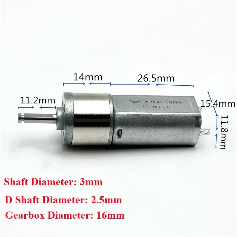 Motoriduttore ad alta coppia Motore ad albero cavo da 8 mm, autobloccante a coppia elevata 12V24V6V, espositori for sistemi di sollevamento JGY-370 motoriduttore a vite senza fine turbo ( Color : 12v