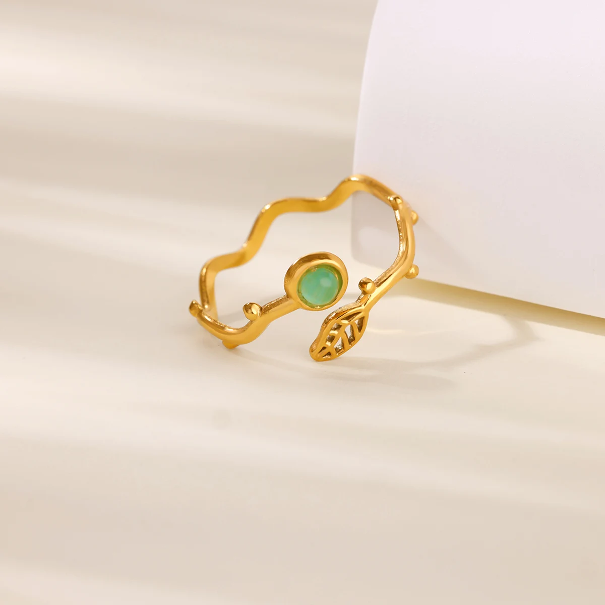 Opal Jewelry Rings Stainless Steel For Women Wedding Gift