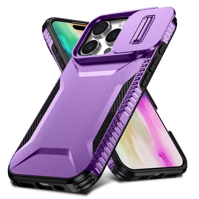 Military Grade Shockproof Protective Slide Camera Armor Phone Case