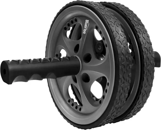 2-in-1 Ab Roller Wheel, Quiet Core Workout Equipment, Easy Assembly, Portable Home Gym