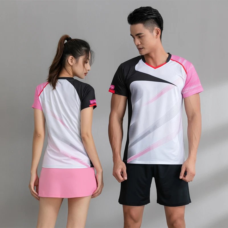 High End Tennis Shirt Women & Men Badminton Uniform Table Tennis Clothes Training T-shirt Ping Pong Skirt Sports Shorts Skorts