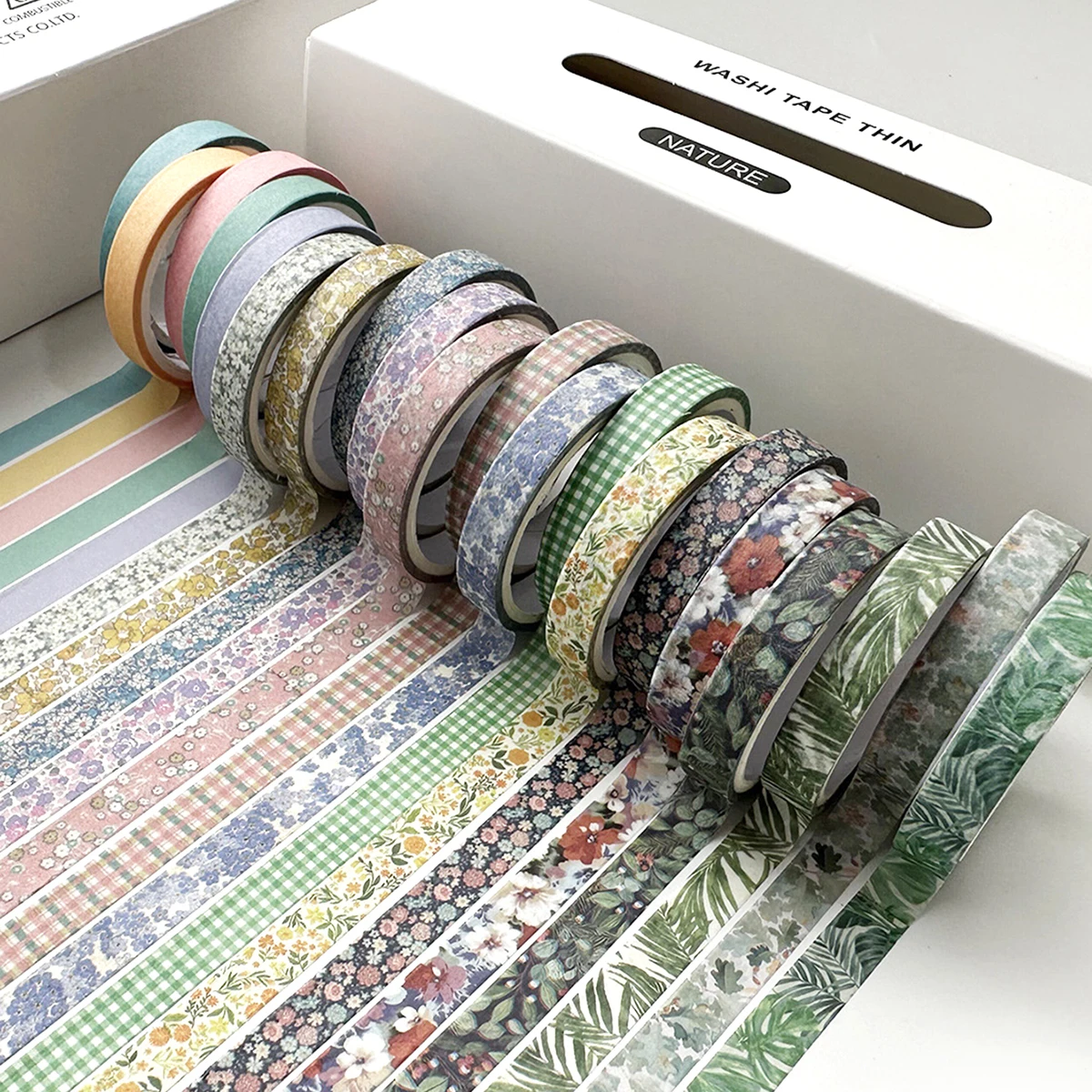 20 롤 빈티지 저널링 와시 테이프 DIY 일기 장식 컬러 마스킹 테이프 수제 스크랩북킹 문구 용품