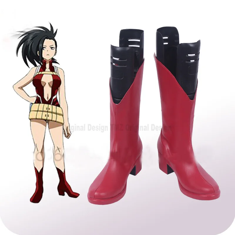 

My Hero Academia Boku no Hero Akademia YAOYOROZU MOMO Cosplay Shoes Boots Halloween Carnival Party Costume Accessories