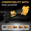 Oscillating Tool Cordless Electric Woodworking Cutting Saw Electric Trimmer for De-Walt 20V Battery DIY Home Improvement Tool 6