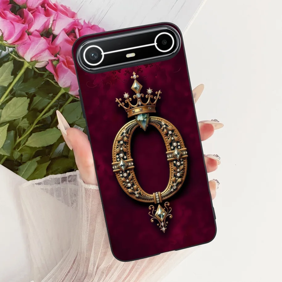 Luxury Crown Letters Soft Silicone Shockproof Bumper Phone Case