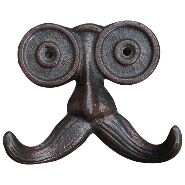 Szüreti Szakáll Öntöttvas Falhorog Fém Kabát Horog Falra Szerelt Fogas