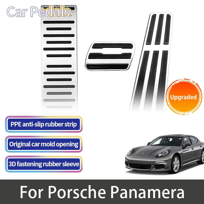 

For Porsche Panamera 970 2014 2013~2016 Accessories Accelerator Stainless Steel AT MT Car Foot Pedals Brake Non-slip Pedal Part