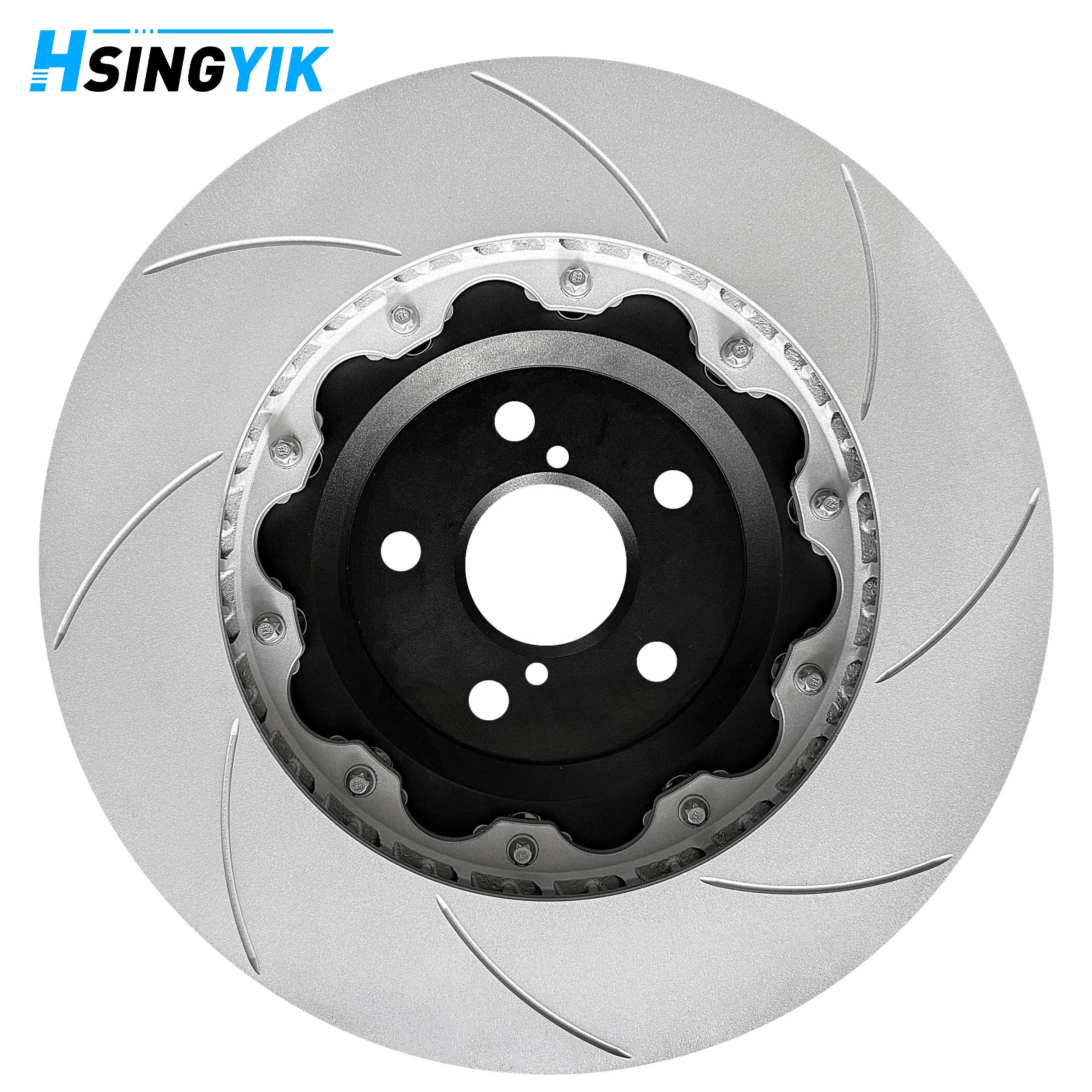 토요타 GR 야리스 프리우스 코롤라 Zze122용 플로팅 구조 OE 표준 프론트 2피스 브레이크 디스크 로터