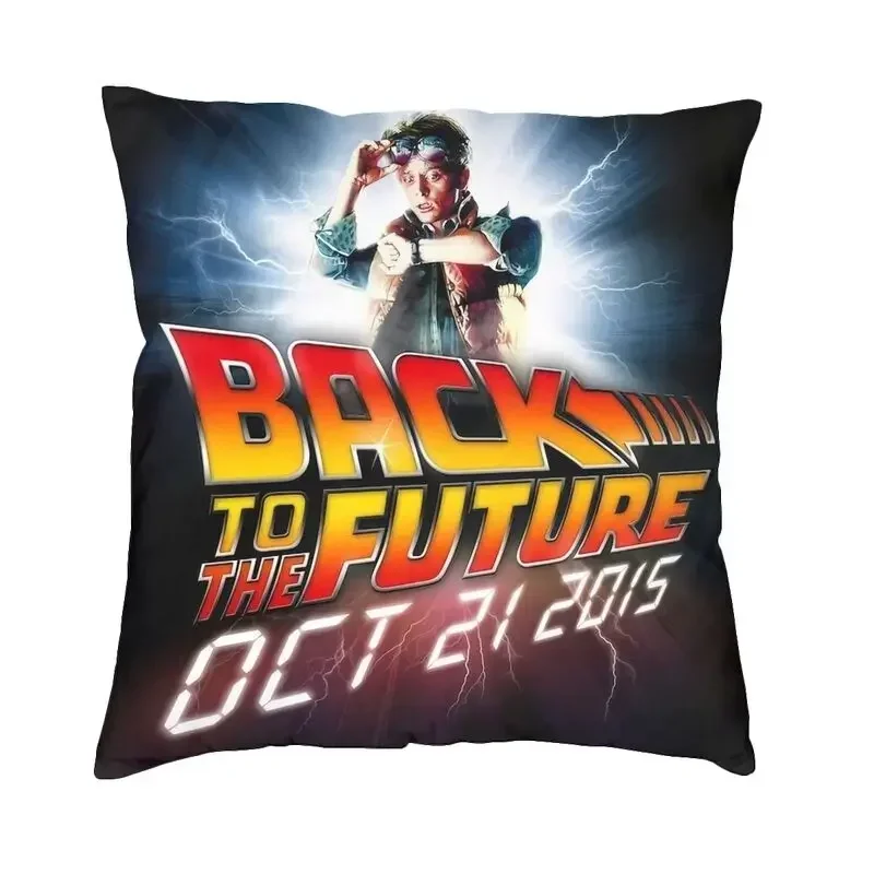 

Back To The Future Cushion Cover 45x45 Decoration Printing Science Fiction Comedy Tv Movie Throw Pillow Case for Living Room