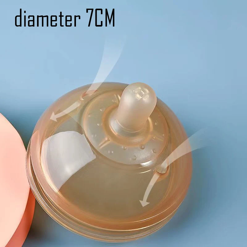 Silicone Gel Wide Mouth Baby Infant Kid Teether Care Milk Feeding Bottle Pacifier Teat Breast Nipple Round 1pcs silicone pacifier,silicone teether,silicone nipple shield,bottle accessories
